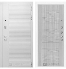 Входная металлическая дверь Лабиринт Piano white 06 Сандал белый