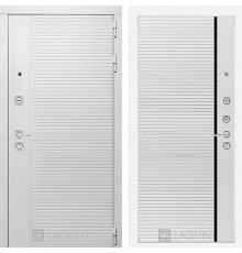 Входная металлическая дверь Лабиринт Piano white 22 Белый софт