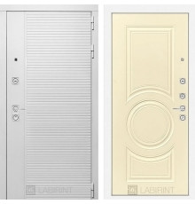 Входная металлическая дверь Лабиринт Piano white 23 Шампань