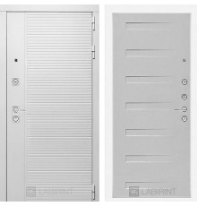 Входная металлическая дверь Лабиринт Piano white 14 Дуб кантри