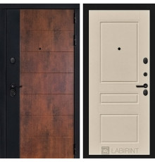 Входная металлическая дверь Лабиринт Техно 03 Крем софт