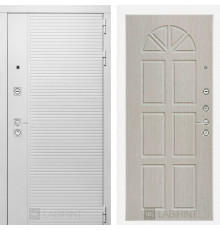 Входная металлическая дверь Лабиринт Piano white 15 Almon 25