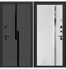 Входная металлическая дверь Лабиринт Carbon 31 (Белый софт)