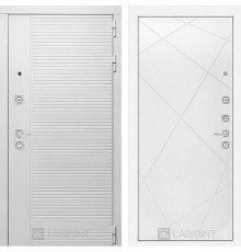 Входная металлическая дверь Лабиринт Piano white 24 Белый софт