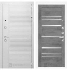 Входная металлическая дверь Лабиринт Piano white 20 Бетон темный
