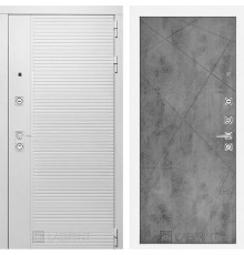 Входная металлическая дверь Лабиринт Piano white 24 Бетон светлый