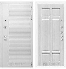 Входная металлическая дверь Лабиринт Piano white 08 Кристал вуд