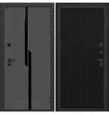 Входная металлическая дверь Лабиринт Carbon 29 (Черный кварц)